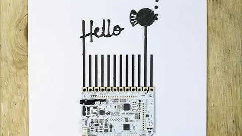 Quick demo of the Touch Board and Electric Paint