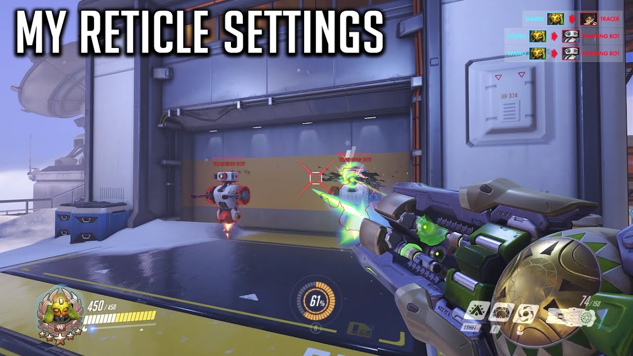 Overwatch - My Square Crosshair Reticle Settings (By popular request) 