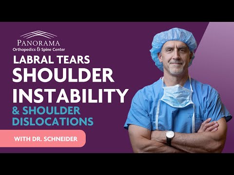 Dr. Schneider Talks about Labral Tears and Shoulder Instability