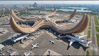 China Built a $17 Billion World Largest Airport So Massive It Looks Like a Starfish