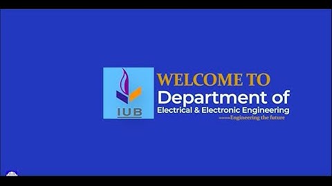 Introducing Department of EEE IUB