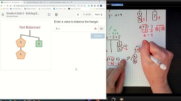 Using Hanger Balances to Solve Equations Part 1