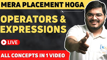 Day 3: Coding for Placement | Operators & Expressions | Mera Placement Hoga