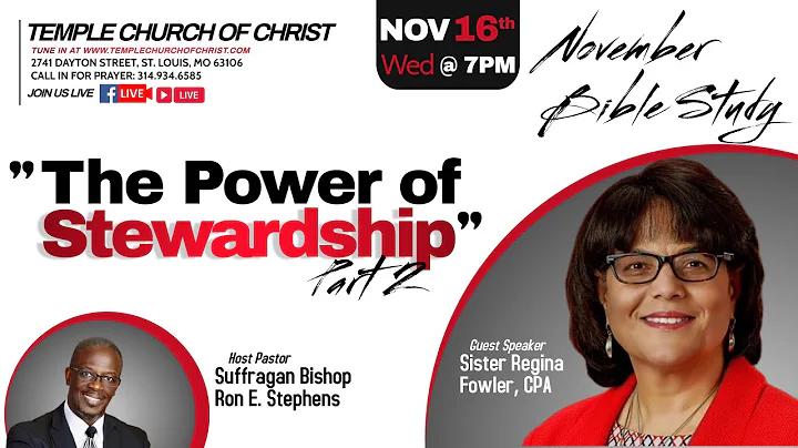 "The Power of Stewardship" - Regina Fowler-CPA, MB...