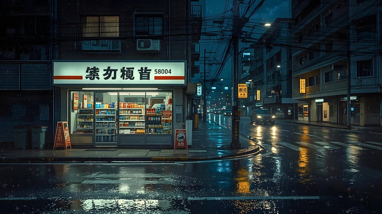 Midnight Tokyo Lofi 🌙 Cozy Tokyo Rain | Winter Lofi for Deep Sleep & Peaceful Nights