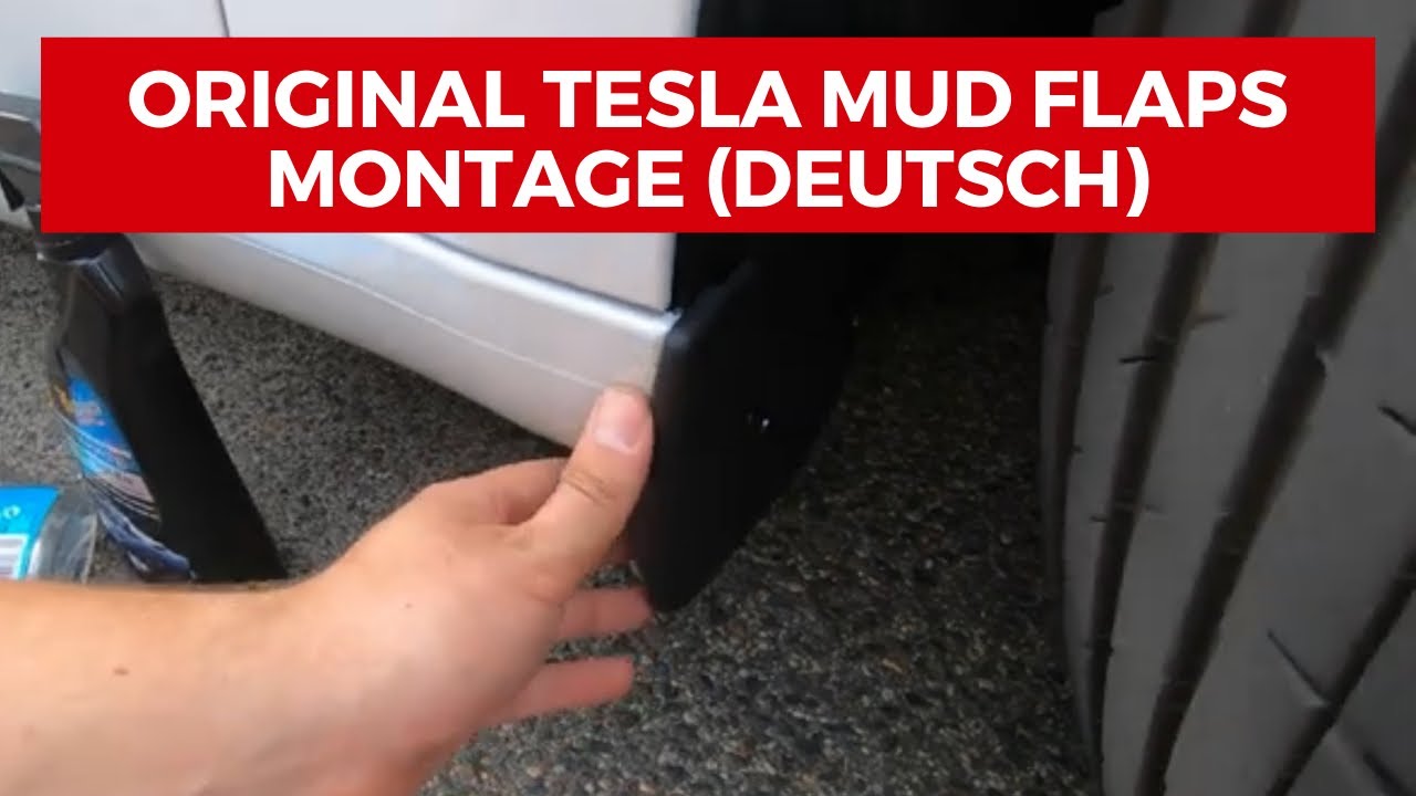 TESLA MODEL 3 MUD FLAPS + SPLASH GUARD I MONTAGE (DEUTSCH) 