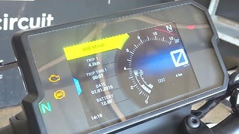 KTM Duke 390 2017 TFT Panel Features Explained