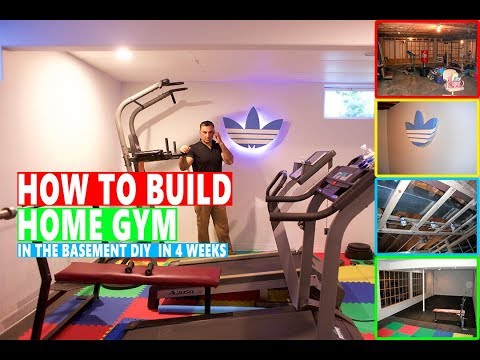 HOW TO BUILD HOME GYM IN THE BASEMENT DIY IN 4 WEEKS