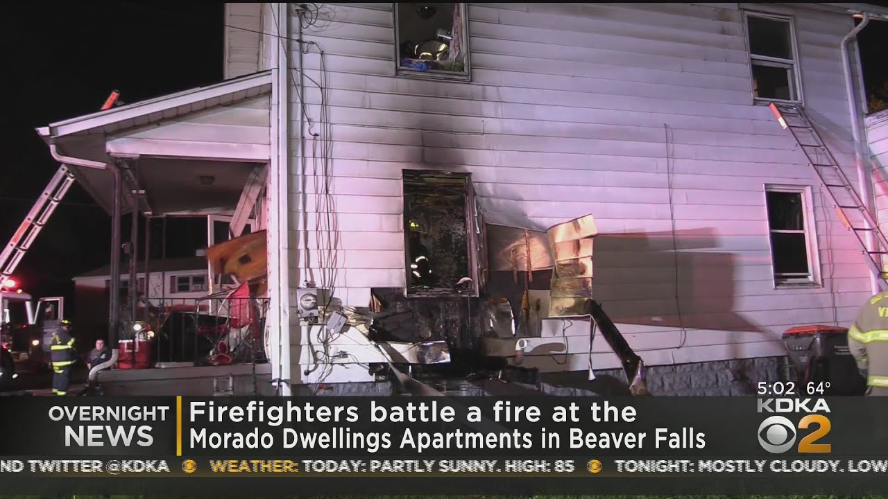 Firefighters Battle Apartment Complex Blaze - YouTube