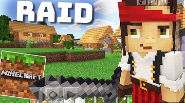 Minecraft Pocket: Edition Gameplay Walkthrough Part 11 - Raid of a Village (Android Games)