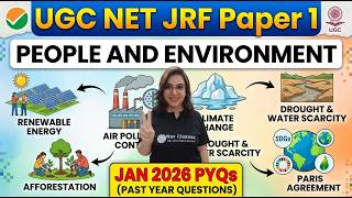 UGC NET JRF Paper 1 | People and environment | Jan 2026 PYQs | by Navdeep Kaur