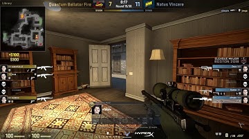 Natus Vincere s1mple 4K Awp vs Quantum Bellator Inferno @ ELEAGUE Major 2018 Main Qualifier