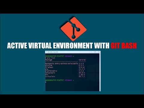 How to active virtual environment in git bash terminal
