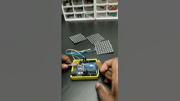 Arduino compatible 8*8 Ledmatrix test #shorts #jlcpcb