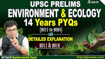 L2 - PYQs  (2011-12) Environment & Ecology UPSC Pre with explanation and expected questions #upsc