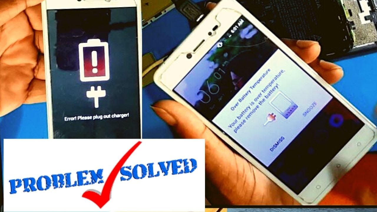 How to fix error please plug out charger || battery temperature too Error  Solution 100% tested - YouTube