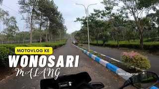 Menuju Wisata KEBUN TEH WONOSARI MALANG view Gunung ARJUNA