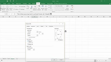How to wrap text in an Excel or Google Sheet Spreadsheet