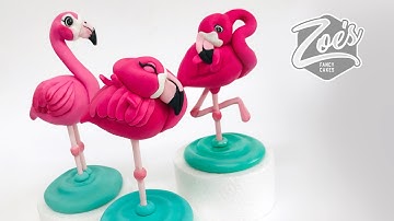 Flamingo cake topper modelling tutorial
