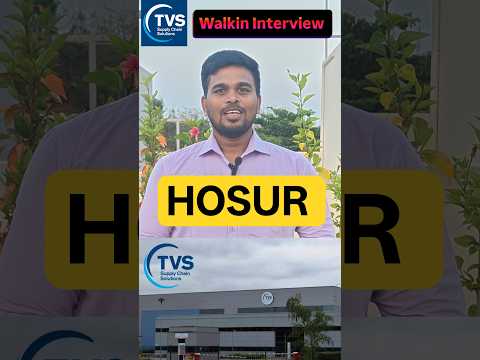 Job openings at TVS Supply Chain Solutions Hosur #hosur #jobs #hosurjobs #jobopportunity #2026jobs