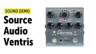 Source Audio Ventris Dual Reverb Sound Demo (no talking) with Roland SH-01A