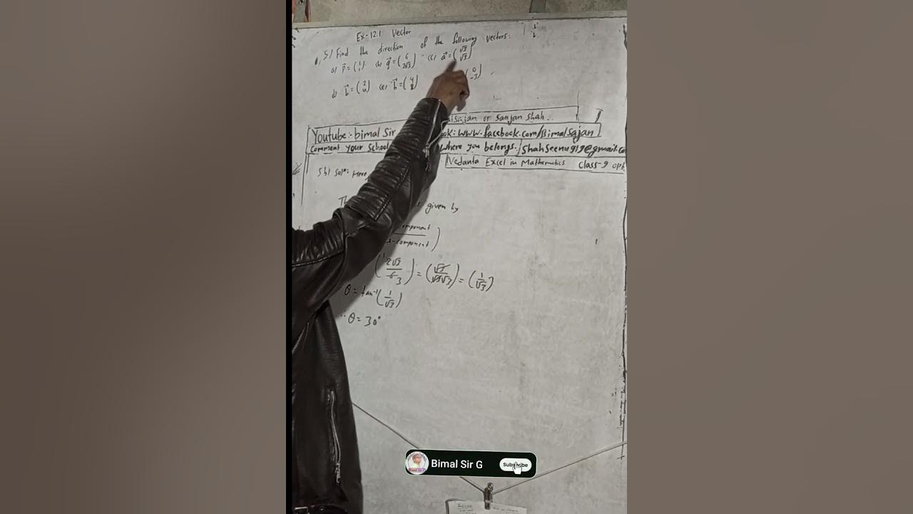 Opt class 9 ex 12 1 q5 vector vedanta excel in optional mathematics