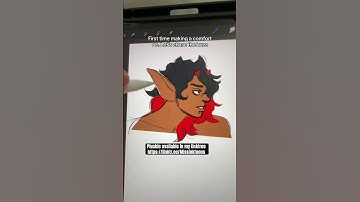 No better feeling than drawing your comfort oc #webtoon #oc #ocart #artvlog #merchdrop