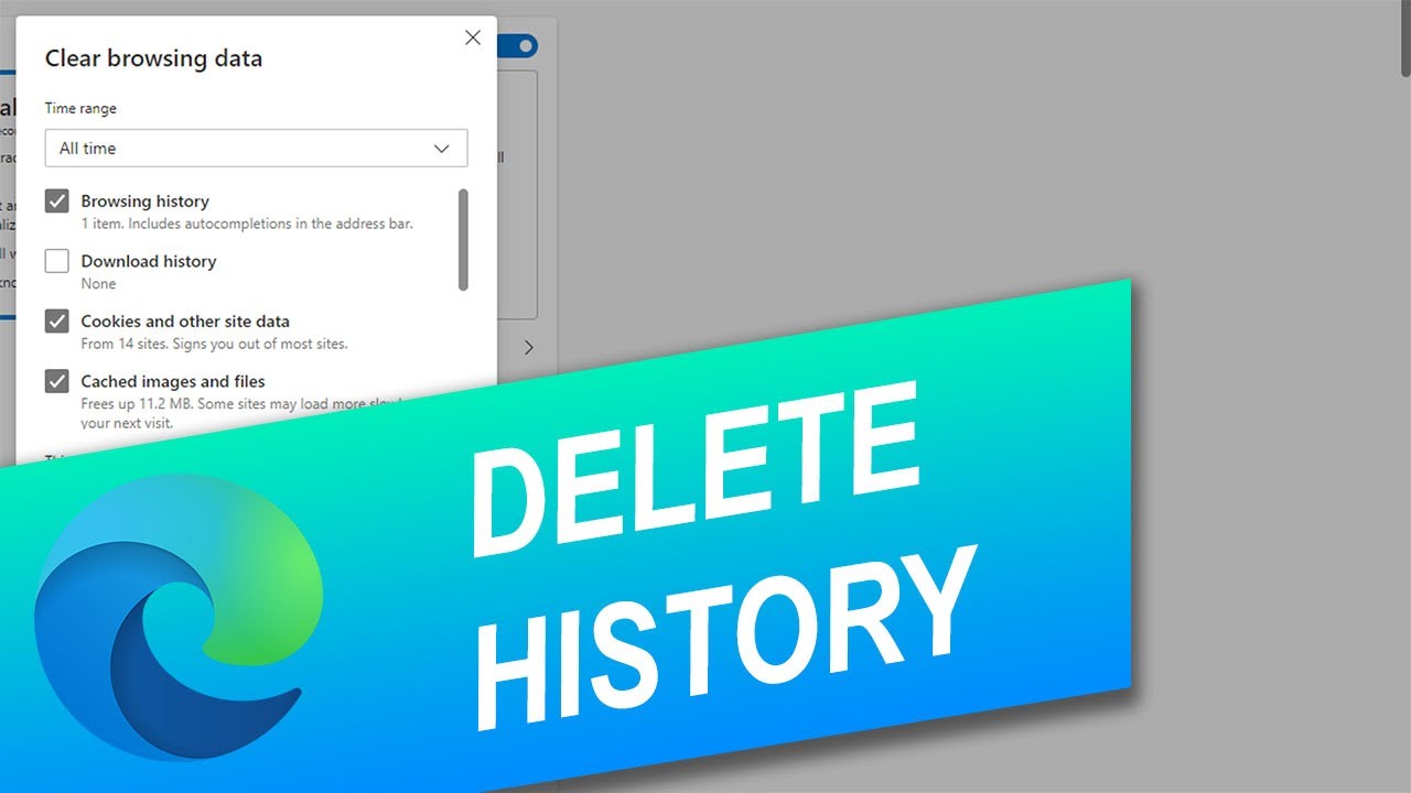 How To Delete Browsing History Cookies And Cache In Edge YouTube
