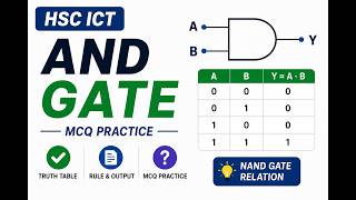 HSC ICT AND Gate সহজ ভাষায় | Truth Table, Logic Expression & MCQ Practice