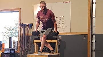 Dumbbell Box Step-up Over Tips