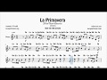 La Primavera Partitura Completa con Notas en Letra Flautas Violin Oboe