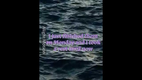 Sorry for not posting any video 2 weeks ago