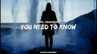 Axel Johansson - You Need To Know (Aryanto Yabu Remix)