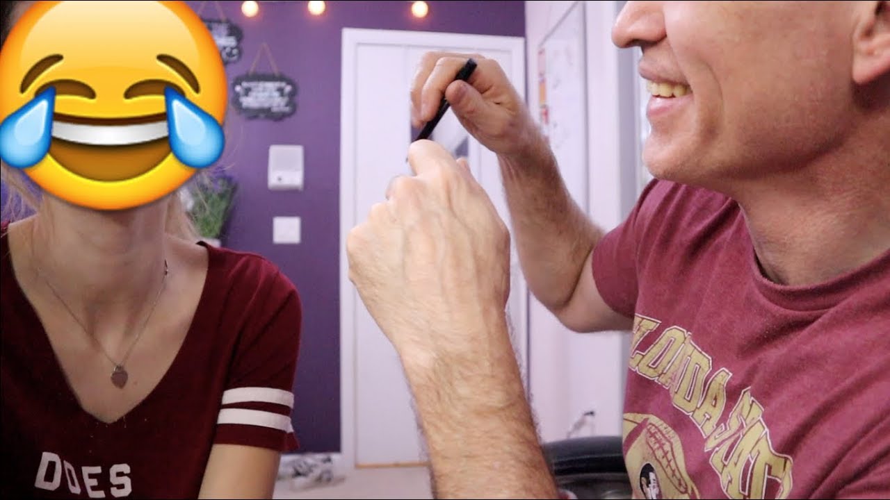 DAD DOES MY MAKEUP CHALLENGE