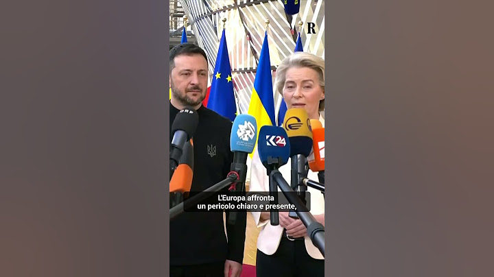 Von der leyen: "Per l'Europa e l'Ucraina è un momento spartiacque"