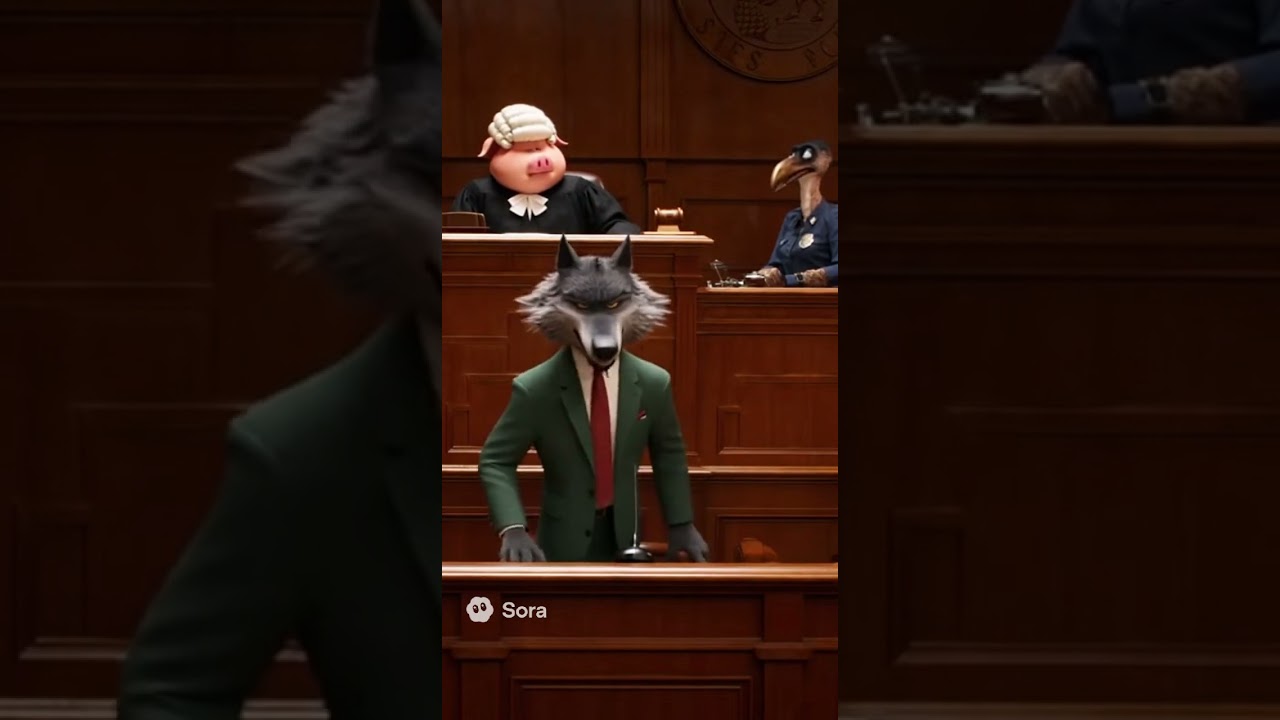 Wolf gets sent to pig court!?!! 