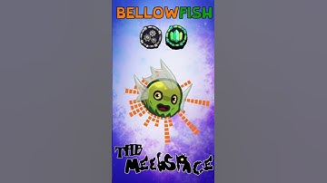 BELLOWFISH in THE MEEBSPACE (Ethereal Gold Island) [My Singing Monsters] #shorts #msm