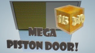 Flush and Seamless Honey Block Piston Door [115 x 240] [1.15]