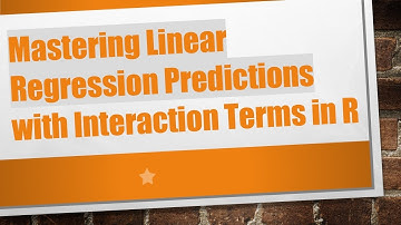 Mastering Linear Regression Predictions with Interaction Terms in R