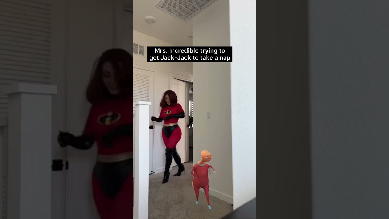 Super babies are tough to take care of 😮‍💨 #mrsincredible #theincredibles #cosplay