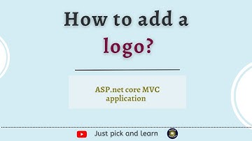 How to add a logo  | asp.net core MVC 6.0 tutorial for beginners