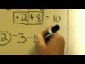 subtracting integers