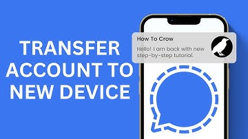 How to Transfer an Account to New Device on Signal