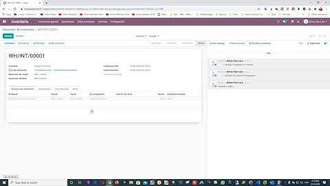 Como realizar una transferencia interna desde inventario Odoo