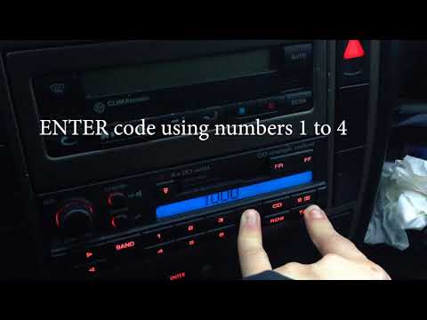How to enter volkswagen passat radio code showing safe