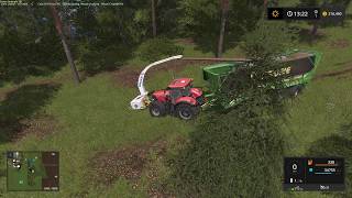 Farming Simulator 17 REMOVING TREES ON A FIELD EDGE.  Lone Oak Farm # 37