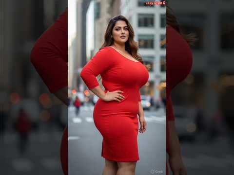 Plus Size Model In Red Dress Ultimate Style Moment