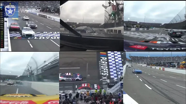 Simultaneous Angles of Ross Chastain’s 2022 Xfinity 500 “Video Game Move”