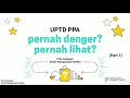 Kenapa harus uptd ppa part 1