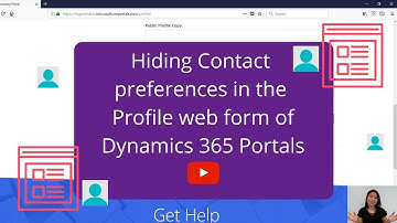 Hiding Contact Preferences in Dynamics 365 Portals